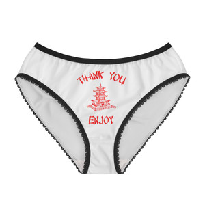 Chinese Food Container Pagoda Thank You Enjoy Women's Briefs Chinese Food Container Pagoda Thank You Enjoy Women's Briefs