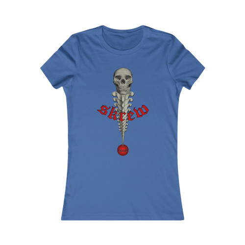 SKREW Skull Logo Screw Vertebrae dot com SKREW.com Women's Favorite Tee