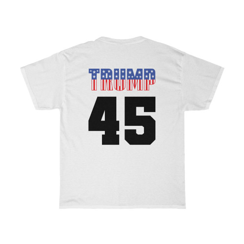 TRUMP 45 Dark Logo Unisex Heavy Cotton Tee