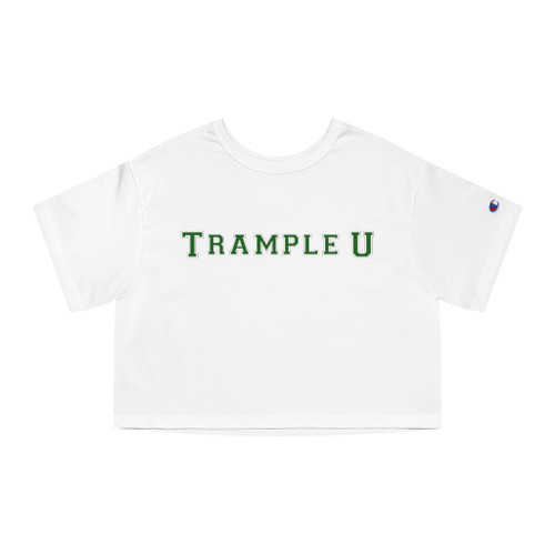 Trample U Champion Women's Heritage Cropped T-Shirt