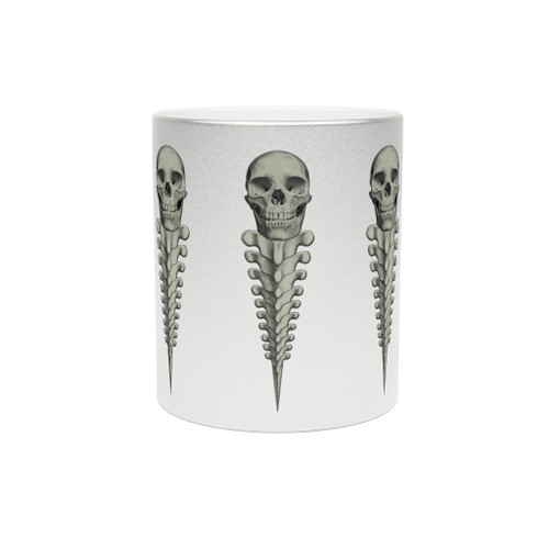 SKREW Skull Vertebrae Metallic Mug (Silver\Gold)