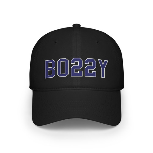 BO22Y Blue White Mike Bossy Low Profile Baseball Cap