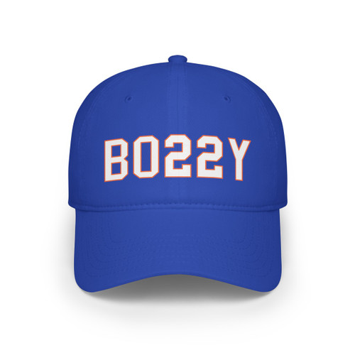 BO22Y White Orange Mike Bossy Low Profile Baseball Cap
