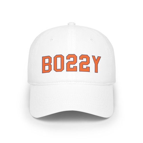 BO22Y Orange Blue Mike Bossy Low Profile Baseball Cap
