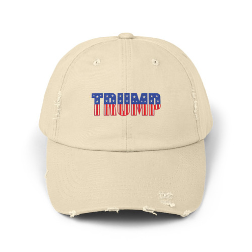 TRUMP Stars and Stripes President Donald J Trump Unisex Distressed Cap