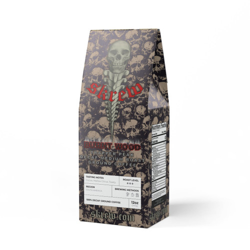 SKREW BURNT WOOD Trapper Peak Decaf Coffee Blend (Medium Roast)