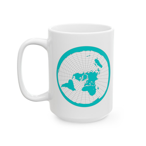 Flat Earth The Earth Is Flat Ceramic Mug, (11oz, 15oz)