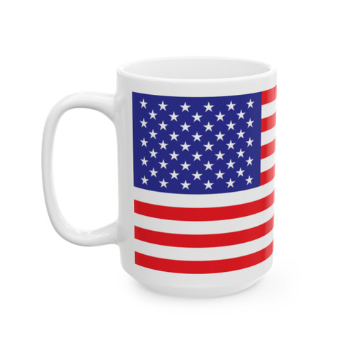 USA Flag United States of America Ceramic Mug, (11oz, 15oz)