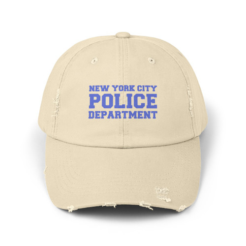 NYPD New York City Police Department Unisex Distressed Cap