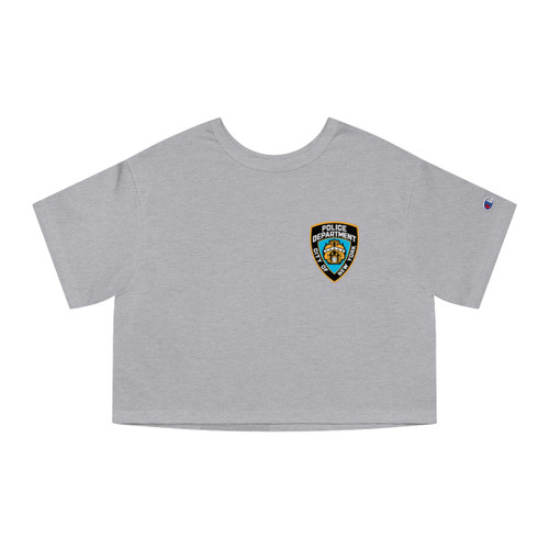 NYPD New York City Police Department Champion Women's Heritage Cropped T-Shirt