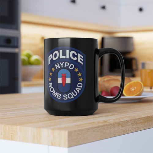 NYPD Bomb Squad Police Department City of New York Black Mug (11oz, 15oz)