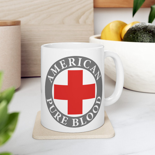 American Pure Blood Ceramic Mug, (11oz, 15oz)