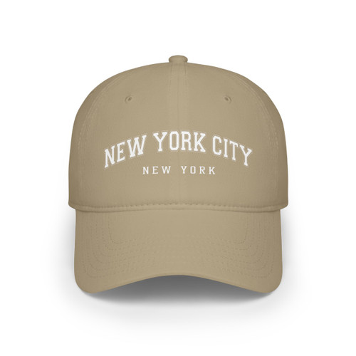 New York City College Letterman New York Low Profile Baseball Cap