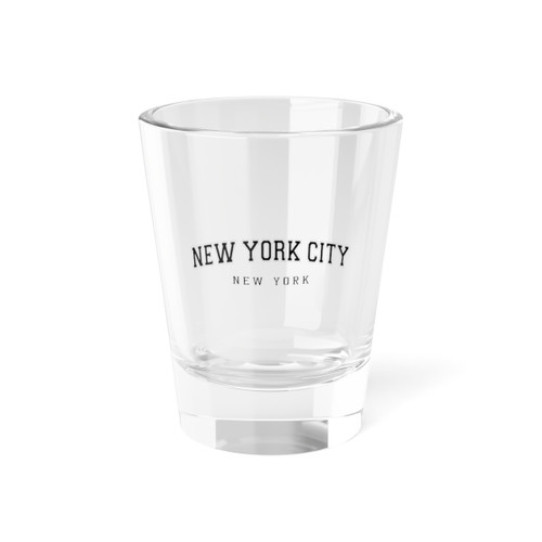 New York City College Letterman New York Shot Glass, 1.5oz