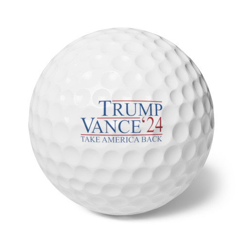 Trump Vance 24 Take America Back Golf Balls, 6pcs