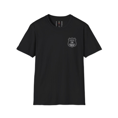 Memphis Tennessee Police Shield Softstyle T-Shirt - Law Enforcement Small Chest Badge Emblem Tee