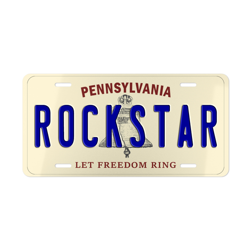 Pennsylvania Liberty Bell Vanity Plate — 'Let Freedom Ring' Metal License Plate