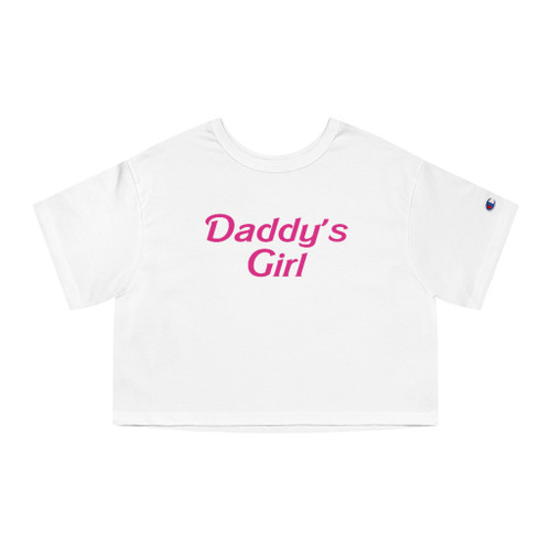 Daddy's Girl Adult Champion Women's Heritage Cropped T-Shirt
