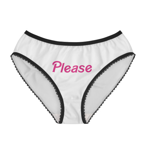 Please White Pink Adult Women's Briefs