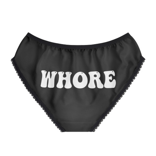 Whore Black White Adult Women's Briefs