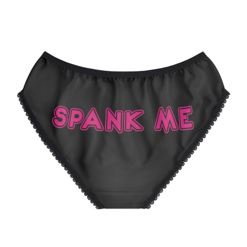 Spank Me Black Pink Adult Women's Briefs