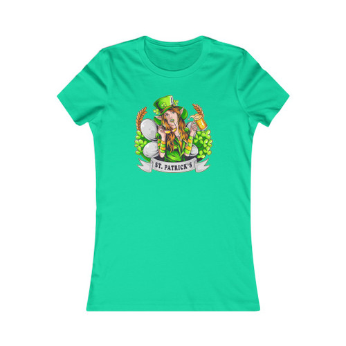 St Patrick's Day Leprechaun Fairy Hot Chick Woman Women's Favorite Tee