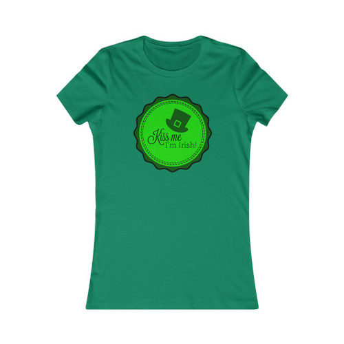 Kiss Me I'm Irish Seal St Patrick's Day Women's Favorite Tee