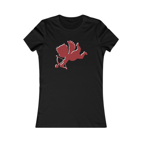 Cupid Bow & Arrow Wings Heart Valentine's Day Women's Favorite Tee