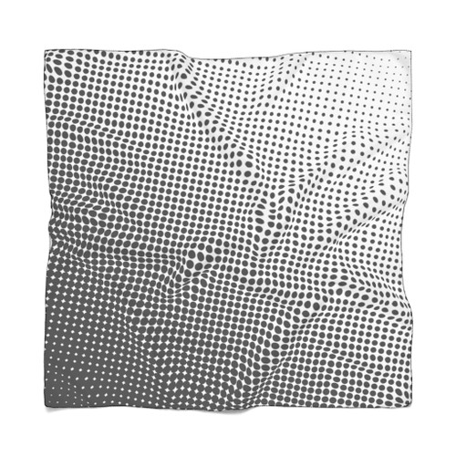 Abstract Dotted Halftone Poly Scarf