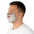 Santa Clause Father Christmas Xmas White Beard Fabric Face Mask
