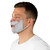 Santa Clause Father Christmas Xmas White Beard Smile Fabric Face Mask