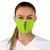 SKREW Logo Screw Vertebrae Fluorescent Yellow Fabric Face Mask