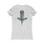 SKREW Skull Turquoise Pocket Logo Screw Vertebrae Women's Favorite Tee