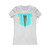 SKREW U SKREW Skull Turquoise Logo Screw Vertebrae University Women's Favorite Tee