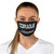 Copiague Long Island NY White Logo Black Fabric Face Mask