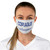 Copiague Long Island NY Blue Logo White Fabric Face Mask