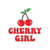 Cherry Girl Logo Kiss-Cut Stickers