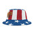 President Donald J Trump Patriotic Vintage Color USA Flag Bucket Hat (AOP)