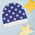 Bright Color Stars USA Flag Baby Beanie (AOP)