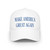 President Donald J Trump Make America Great Again MAGA Blue Text Low Profile Baseball Cap