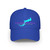 Lake Wallenpaupack Pocono Mountains PA Pennsylvania Turquoise Magenta Low Profile Baseball Cap