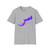 Lake Wallenpaupack Pocono Mountains PA Pennsylvania Purple White Grey Unisex Softstyle T-Shirt
