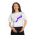 Lake Wallenpaupack Pocono Mountains PA Pennsylvania Purple White Grey Champion Women's Heritage Cropped T-Shirt