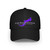 Lake Wallenpaupack Pocono Mountains PA Pennsylvania Purple White Grey Low Profile Baseball Cap