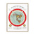 Gleason's 1892 New Standard Map of the World Flat Earth White Gallery Canvas Wraps, Vertical Frame