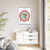 Gleason's 1892 New Standard Map of the World Flat Earth White Gallery Canvas Wraps, Vertical Frame