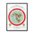 Gleason's 1892 New Standard Map of the World Flat Earth White Gallery Canvas Wraps, Vertical Frame