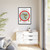 Gleason's 1892 New Standard Map of the World Flat Earth White Gallery Canvas Wraps, Vertical Frame