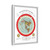 Gleason's 1892 New Standard Map of the World Flat Earth White Gallery Canvas Wraps, Vertical Frame