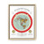 Gleason's 1892 New Standard Map of the World Flat Earth White Gallery Canvas Wraps, Vertical Frame